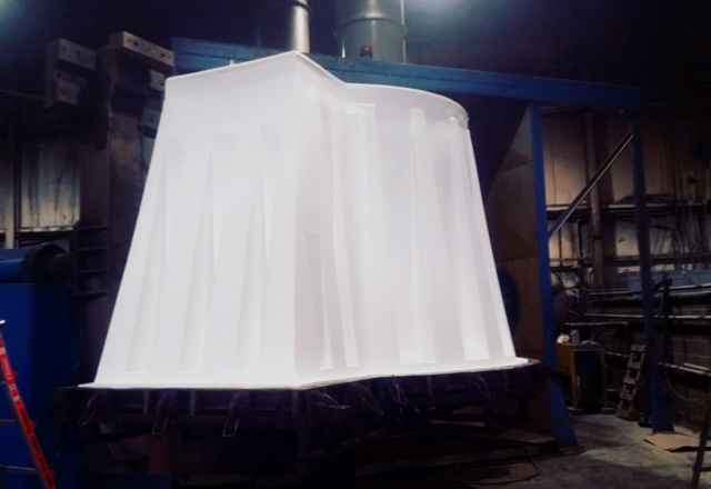 Rotationally Molded Tornado Shelter, Rotomolded Tornado Shelter, Rotationally Molded Storm Shelter, Rotomoulded Storm Shelter, Plastics Rotationally Moulded Underground Storm Shelter, Rotational Molding Granger ISS Tornado Shelter, Rotomolding Granger ISS Storm Shelter